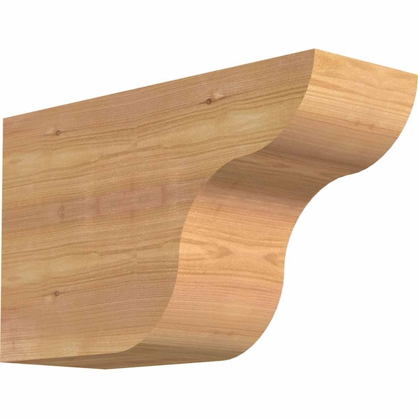 Ekena Millwork Carmel Smooth Rafter Tail, Western Red Cedar, 5 1/2"W x 10"H x 16"L RFT06X10X16CAR00SWR - main